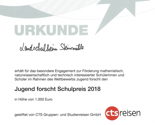 Jugend-forscht-Schulpreis
